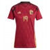 Camiseta Bélgica Johan Bakayoko #19 Primera Equipación Replica Eurocopa 2024 para mujer mangas cortas